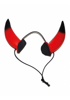 Duivel hoorntjes met rubberen band