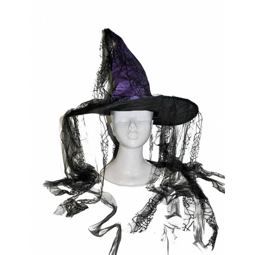 Mooie paarse heksenhoed