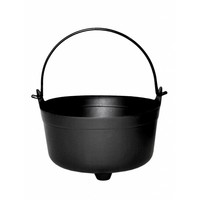 Decoratieve heksenketel in zwart