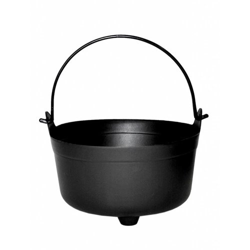 Decoratieve heksenketel in zwart