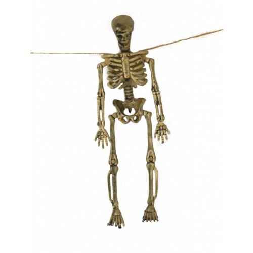 Enge slinger met skeletten voor een griezel party