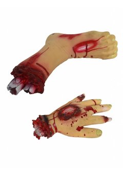 Afgehakte hand en voet decoratie