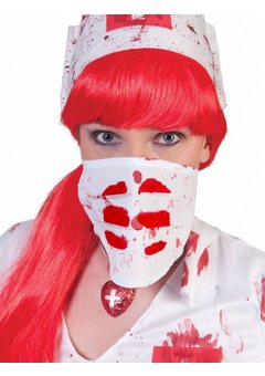 Mond kapje zombie verpleegster