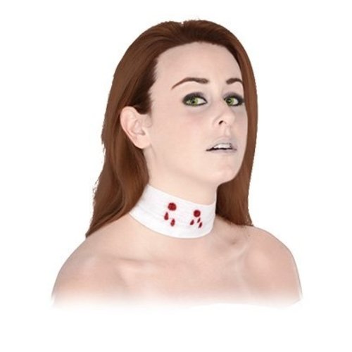 Enge nep wond in hals gebeten