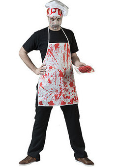 Schort met bloed zombie slager