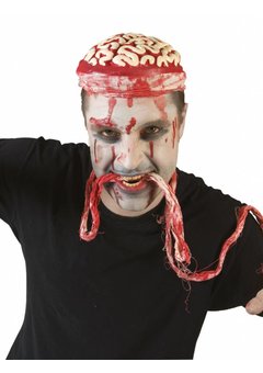 Muts met nep open hersenen