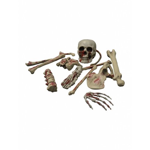 Nep botten met bloedspetters