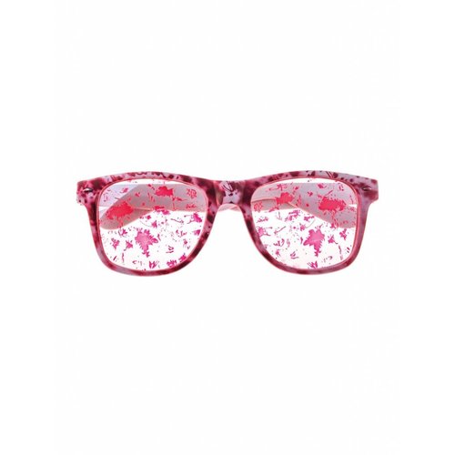 Enge bril met nep bloed spetters