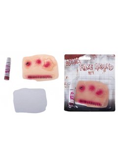 Nep wond met nep bloed griezel party