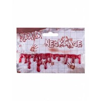 Mooie halsketting met nep bloeddruppels