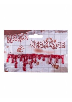 Halsketting met nep bloeddruppels