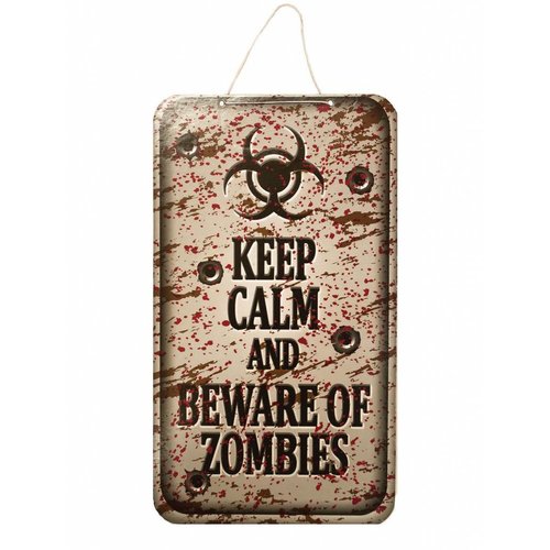 Mooie wanddecoratie Halloween zombie