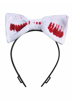 Diadeem met vlinderdas met bloed