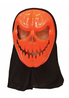 Pompoen masker met kap