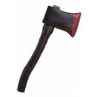 Halloween nep bijl met nep bloed