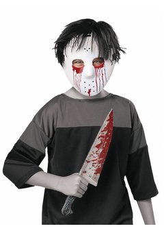 Masker Jason met nep mes