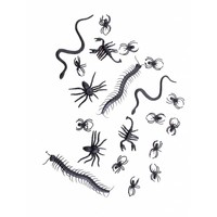 Griezelige nep insekten in zakje 20st