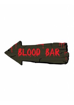 Decoratie Halloween bloed bar 50cm