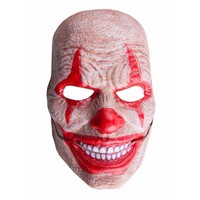 Eng masker griezel clown met bewegende mond pvc