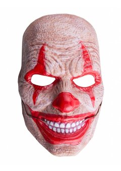 Masker griezel clown met bewegende mond pvc