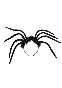 Zwarte spin diadeem met lange poten