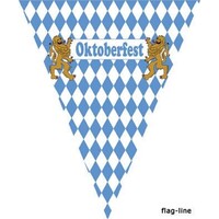 Mooie oktoberfeest vlaggenlijn 5mtr. blauw wit
