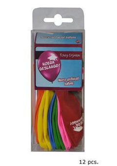 Ballonnen gekleurd met tekst hoera geslaagd