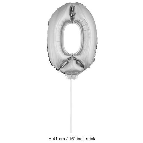 Mooie gouden folie ballon cijfer 0