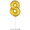 Folie opblaascijfer 8 Goud