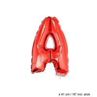 Folie ballon letter A Rood