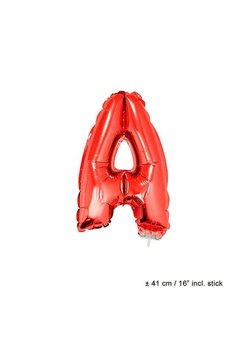 Folie ballon letter A Rood