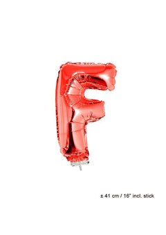 Folie ballon letter F Rood