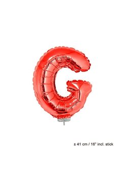Folie ballon letter G Rood