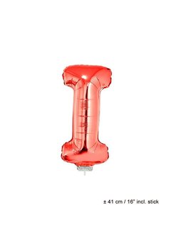 Folie ballon letter I Rood