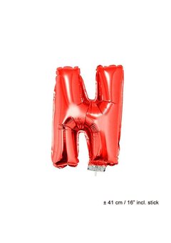 Folie ballon letter N Rood