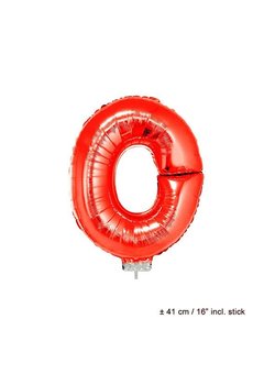 Folie ballon letter O Rood