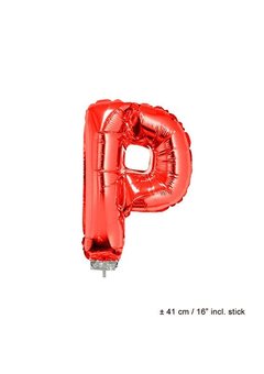 Folie ballon letter P Rood