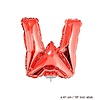 Folie ballon letter W Rood
