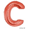 Folie ballon groot letter C Rood