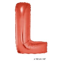 Mooie grote Folie ballon  letter L in Rood