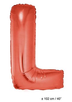 Folie ballon groot letter L Rood