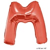 Folie ballon groot letter M Rood