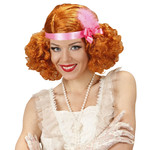 Mooie rode pruik Charleston Burley jaren-20