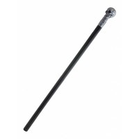 Enge wandelstok met doodskop pvc 75cm