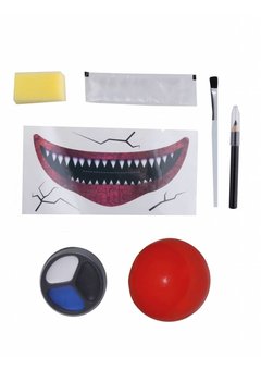 Griezel clown make-up set Barney