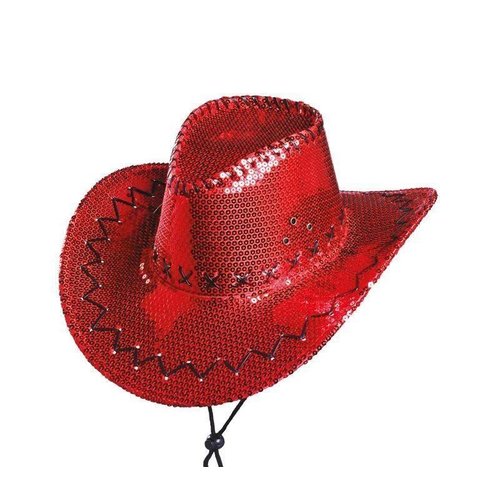 Mooie cowboyhoed pailletten glitter unisex