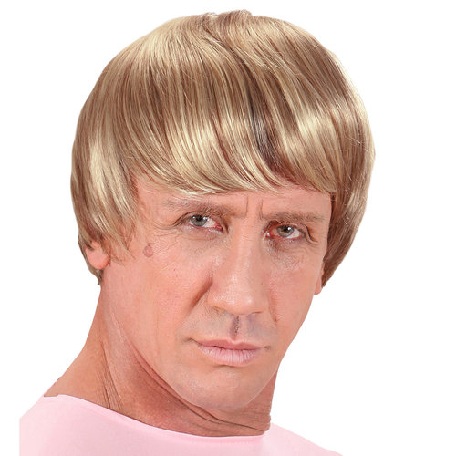 Mooie pruik koning Willem Alexander blond