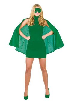 Groene Super Hero Cape met masker Sophie