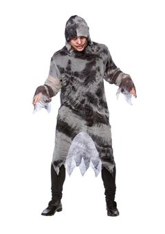 Zombie engerd kostuum met muts