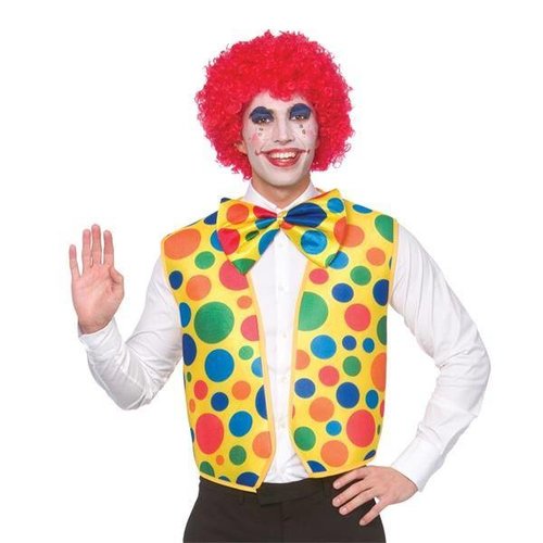 Leuke clown vestje Finn met bijpassende  strik